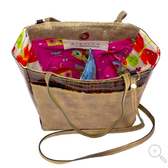 New Leather Croco tote bag - Italian leather- very soft and light ideal for you - Picture 3 of 6